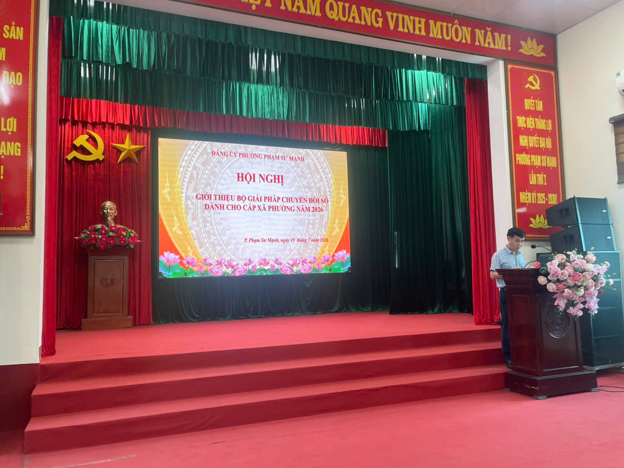 Happy Ecotech tham gia Hội nghị giới thiệu Bộ giải pháp chuyển đổi số tại phường Phạm Sư Mạnh