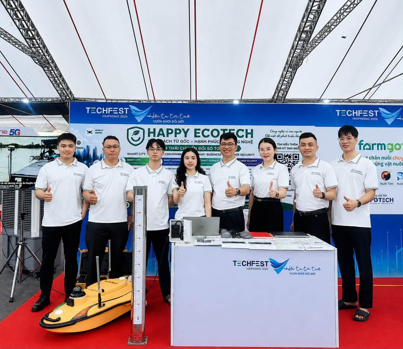 HAPPY ECOTECH TẠI TECHFEST HẢI PHÒNG: CHIA SẺ GIÁ TRỊ CÔNG NGHỆ VIỆT, KẾT NỐI ĐỂ CÙNG ĐỔI MỚI